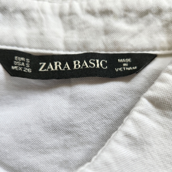 Zara oversized white poplin button down size small - Picture 5 of 6